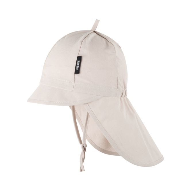 Hovedbilde Pure Pure solhatt capsbrem bomull lys beige - ...