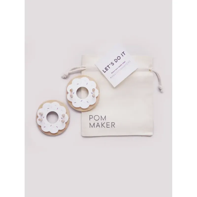 Pom Maker pompom-verktøy medium hvit