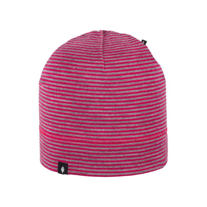 Pure Pure tynn topplue ull/silke striper rosa
