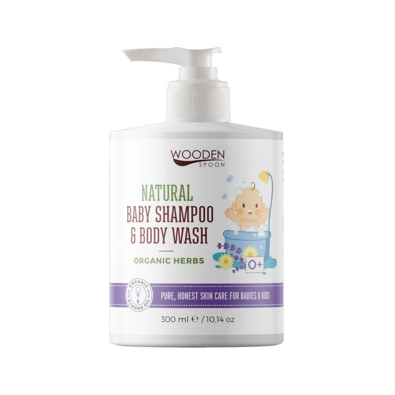 Wooden Spoon økologisk såpe og sjampo baby 300 ml urter
