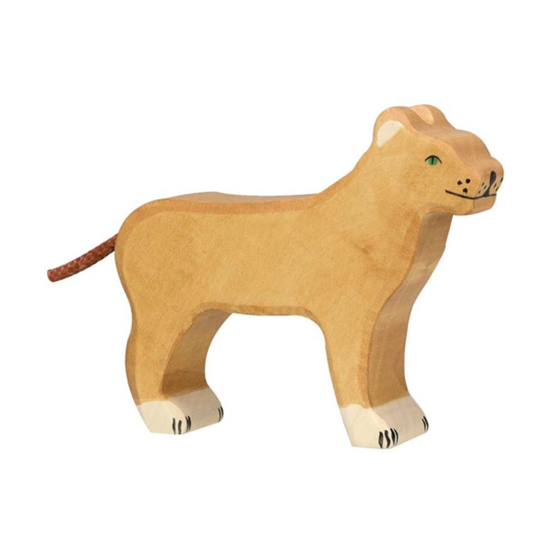 Holztiger trefigur løvinne