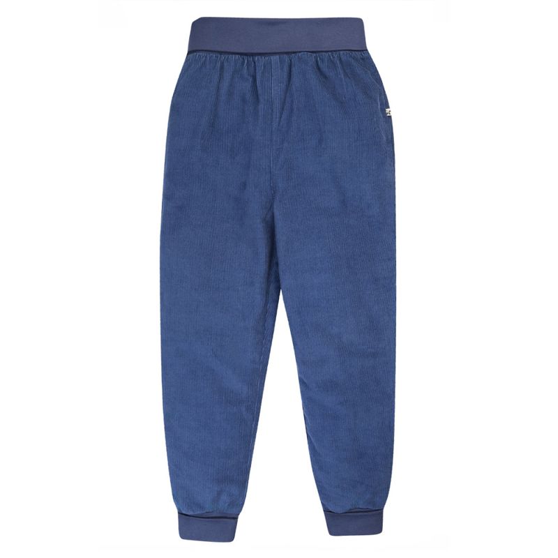 Frugi blå kordbukse med elastisk midje