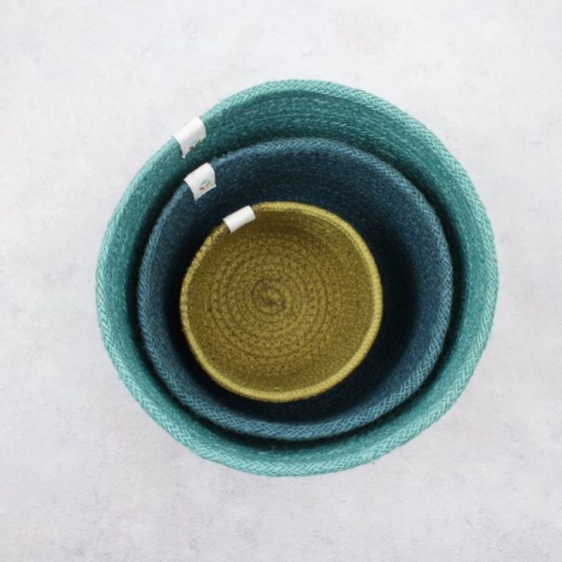 ReSpiin 3 stk. kurver i jute ocean