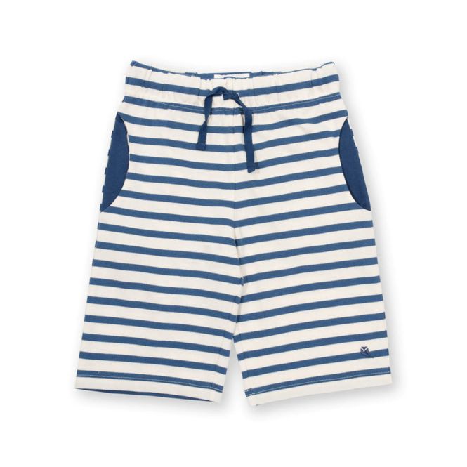 Hovedbilde Kite myk blå shorts blå/hvite striper - kun 134, ...