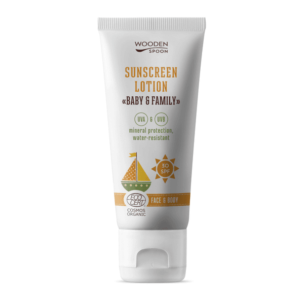 Wooden Spoon SPF 30 økologisk solkrem barn 100 ml