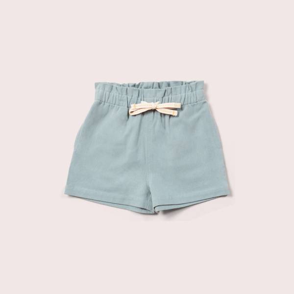 Little Green Radicals lyseblå shorts myk twill