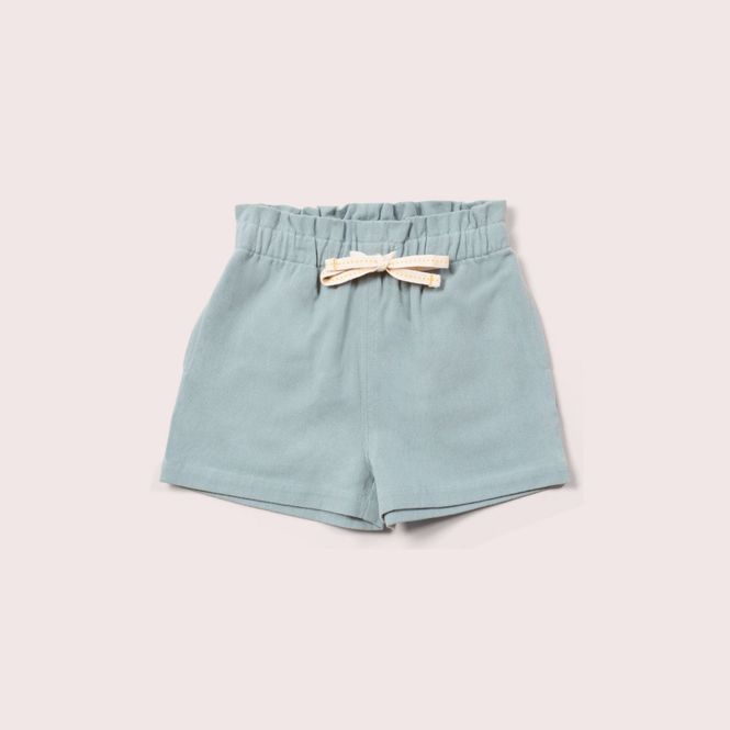 Hovedbilde Little Green Radicals lyseblå kortbukse myk twill