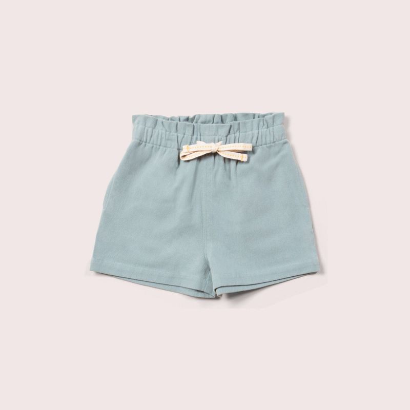 Little Green Radicals lyseblå kortbukse myk twill