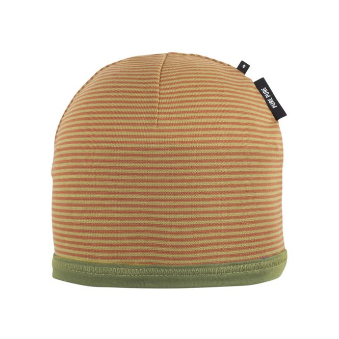 Hovedbilde Pure Pure babylue bomull striper grønn/brun