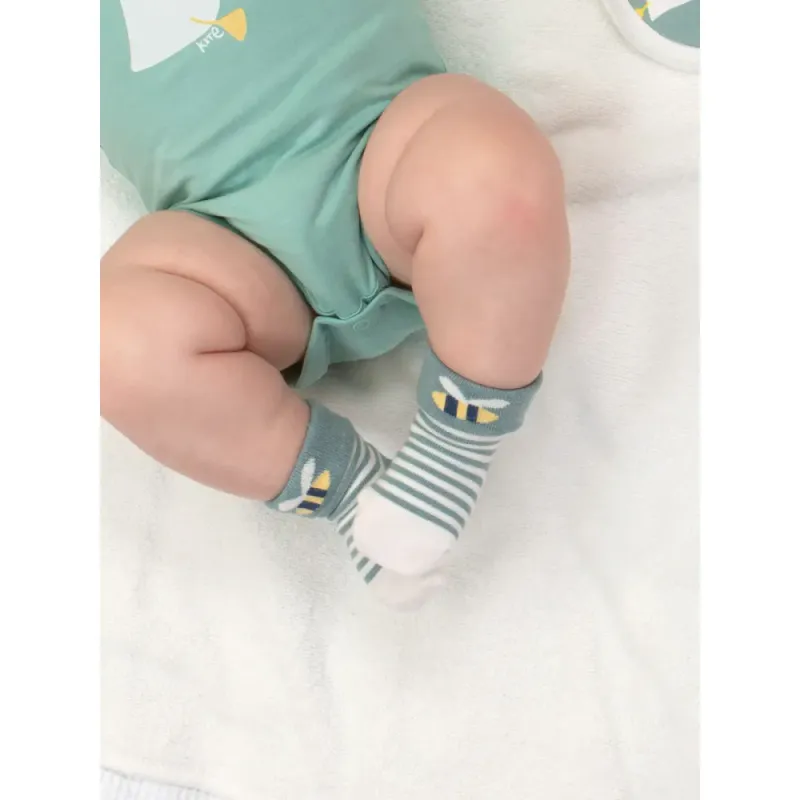 Kite babysokker 2-pk. bie/koala