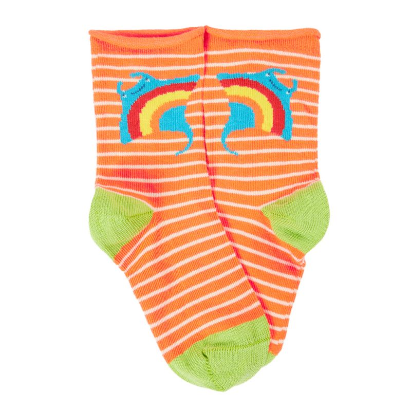 Frugi 3-pk. småbarnssokker bambusviskose sol/regnbue