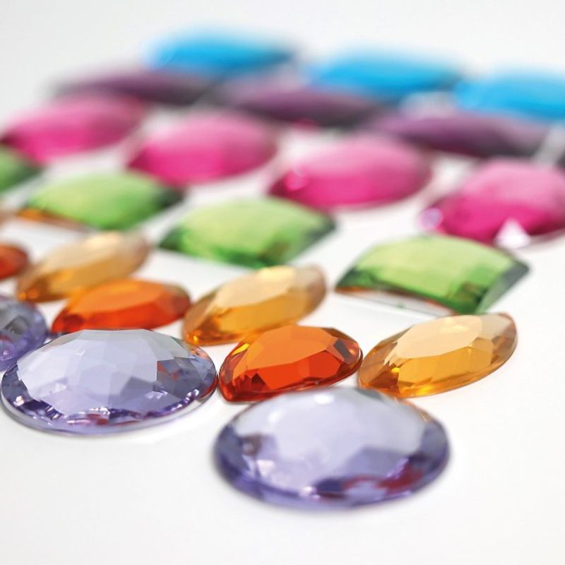 Grimm's glittersteiner akryl store 28 stk.