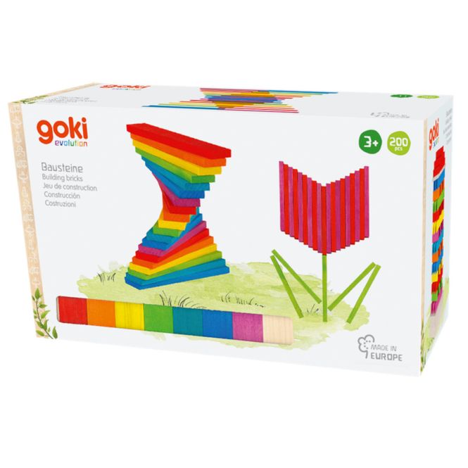 Hovedbilde Goki Evolution fargerike flate klosser 200 stk.