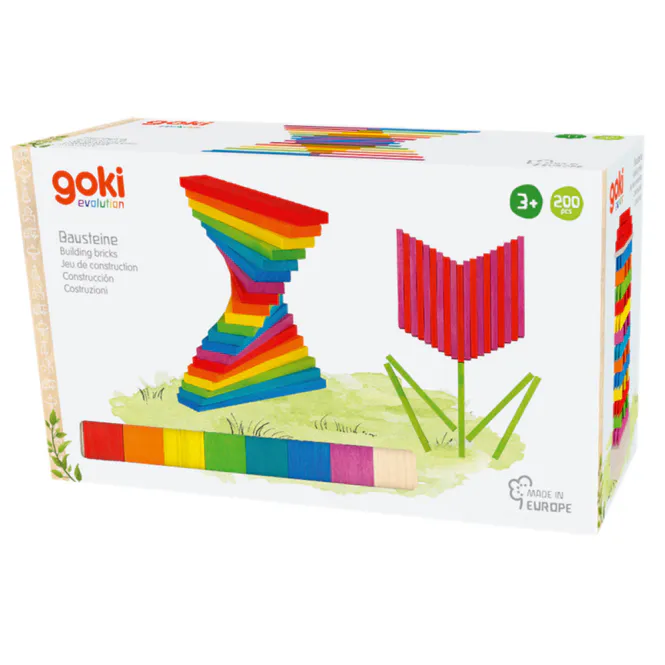 Hovedbilde Goki Evolution fargerike flate klosser 200 stk.