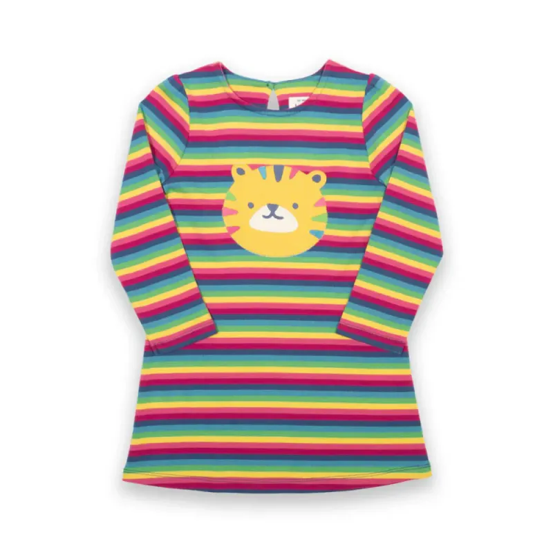 Kite kjole tiger regnbuestriper