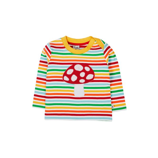 Hovedbilde Frugi trøye striper sopp - kun 4-5 år