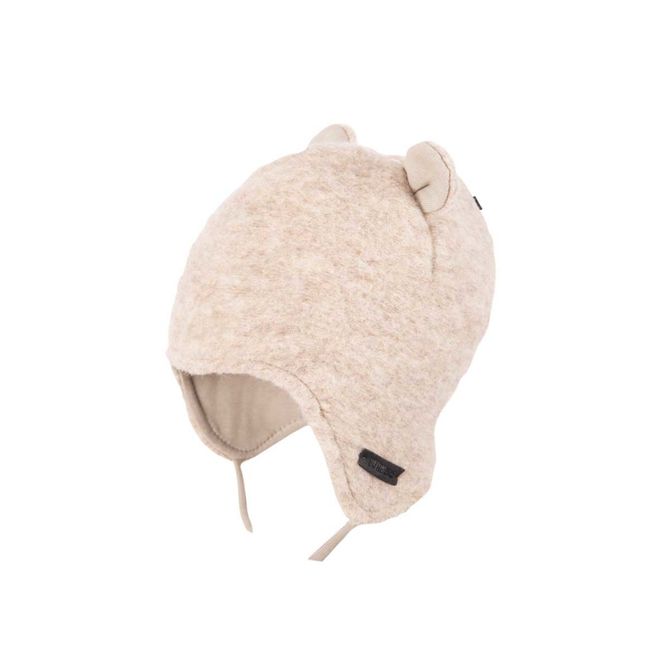 Hovedbilde Pure Pure babylue kokt ull med ører lys beige