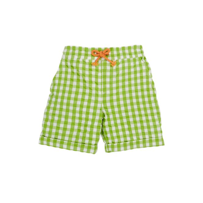 Hovedbilde Frugi shorts ruter grønn
