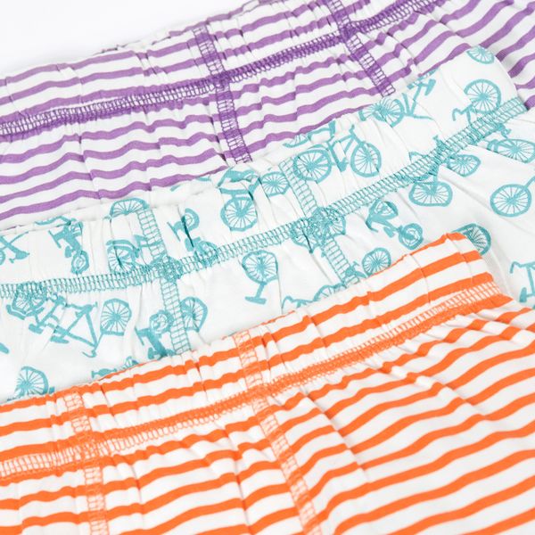 Frugi boksershorts gutt 3-pk. - str. 7-10 &aring;r