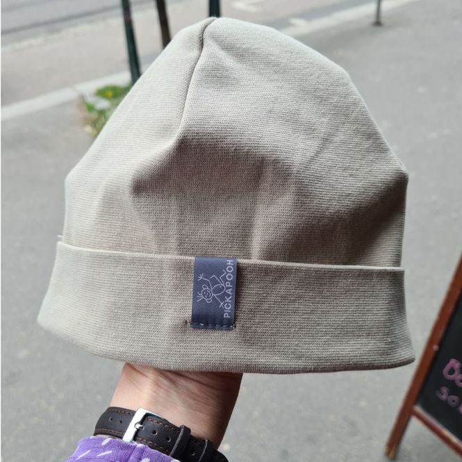 Hovedbilde Pickapooh topplue bomull beige