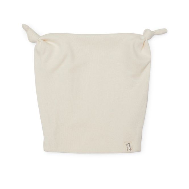 Hovedbilde Petit by Basics topplue baby bomull Raw White