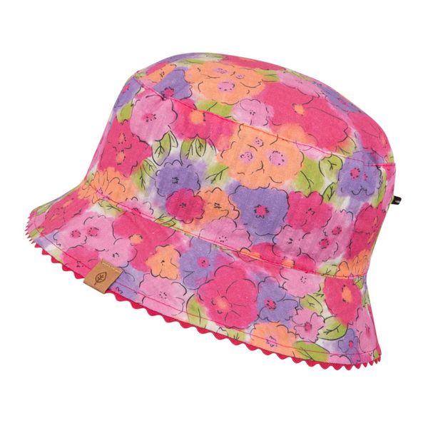 Pure Pure vendbar b&oslash;ttehatt rosa m&oslash;nstret/bl&aring;