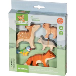 Hovedbilde Holztiger gavesett skogsdyr i tre 5-pk.