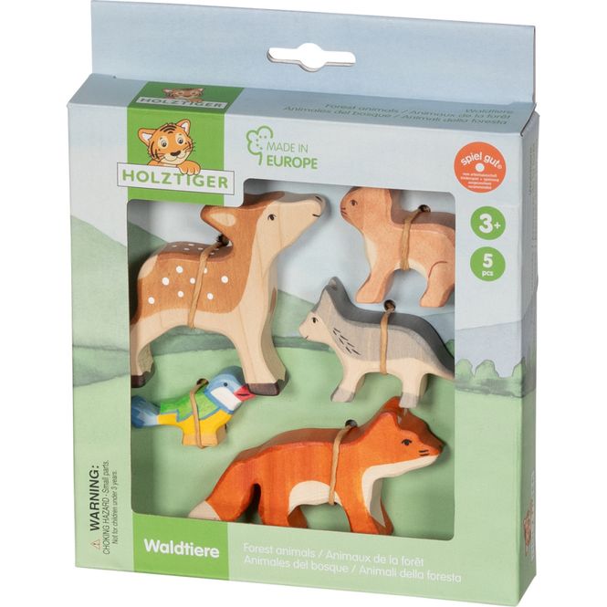 Hovedbilde Holztiger gavesett skogsdyr i tre 5-pk.