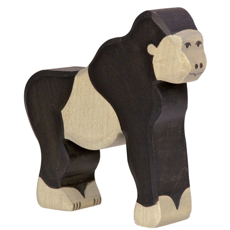 Holztiger trefigur gorilla
