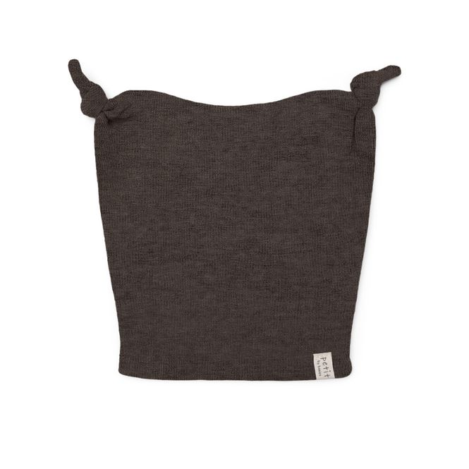 Hovedbilde Petit by Basics topplue ull baby brun