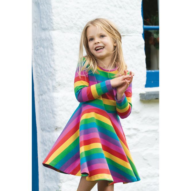 Hovedbilde Frugi kjole Sofia Skater Dress foxglove