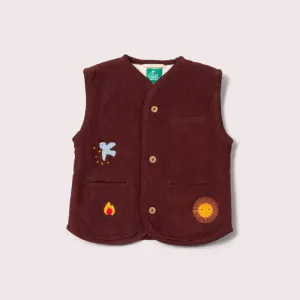 Hovedbilde Little Green Radicals vest vendbar brun/teddy