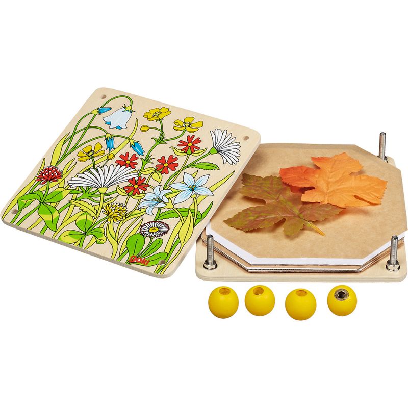 Goki blomsterpresse med motiv blomstereng