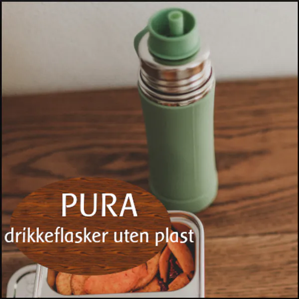 Pura Stainless drikkeflasker uten plast